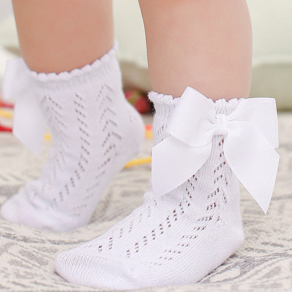 Bowknot Baby Girls Cotton Socks For Children Princess Socks For Newborn Baby Clothing In Modern Style