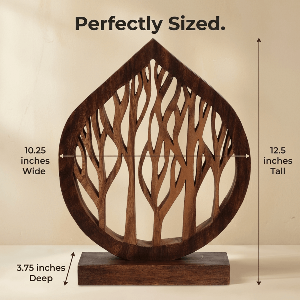 Wooden Tree Sculpture – Fortune Tree, Acacia Wood