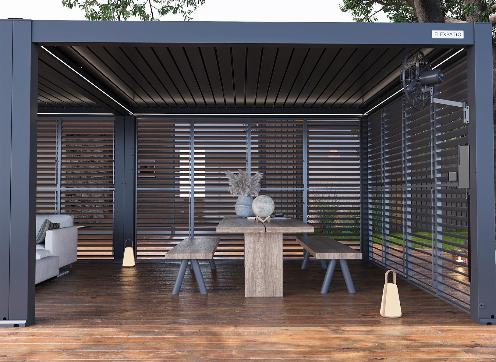Privacy Shutter Walls