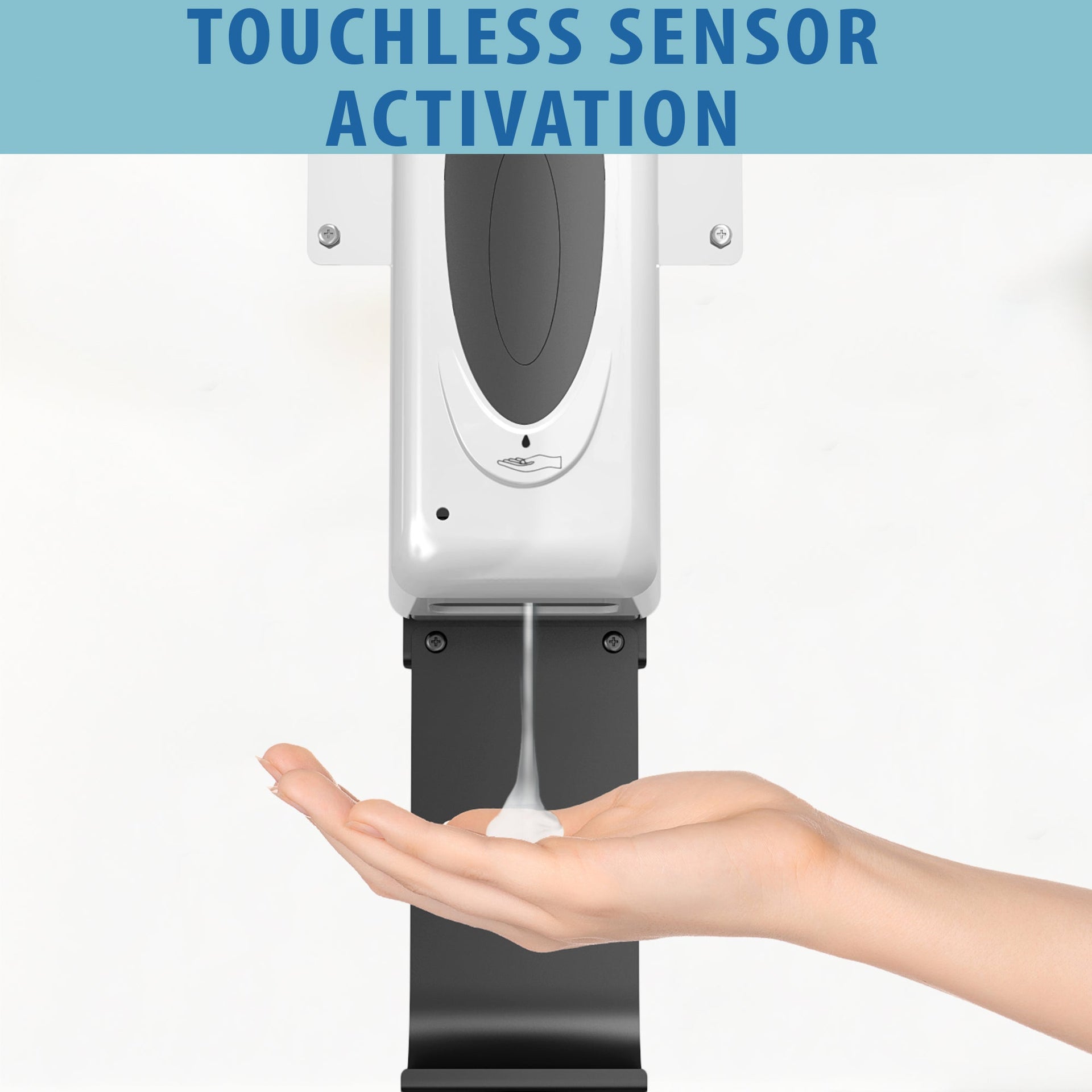 Sensor Sanitizer Dispenser with Floor Stand and Sign Board