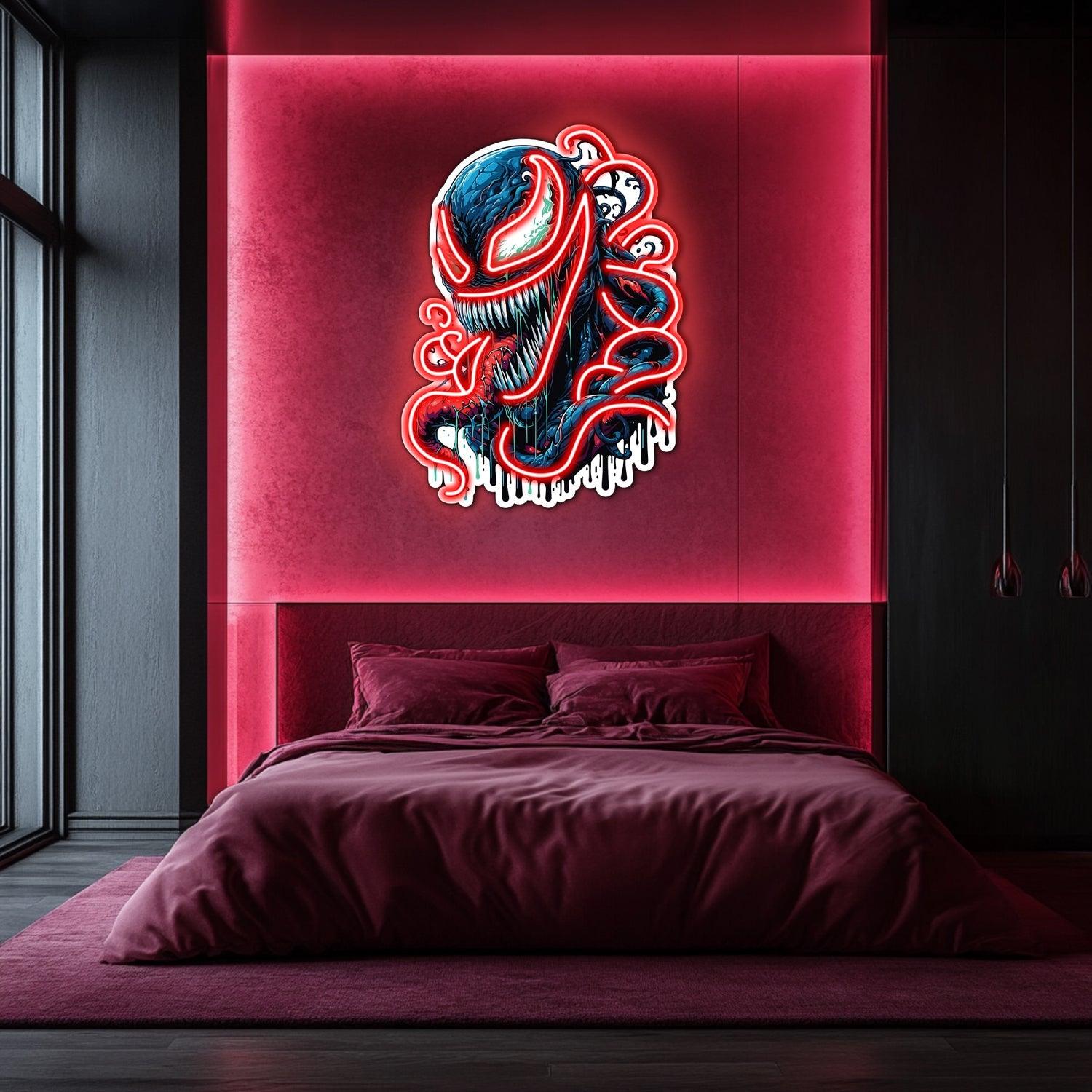 UV Printed Venom  Neon Wall Art- LV0055