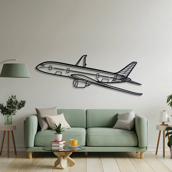 787 Angle Metal Aircraft Wall Art - NCP0013