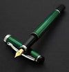Incognito Diamond-Cut Lacquered Brass Fountain Pen (Medium Nib) - Forest Green