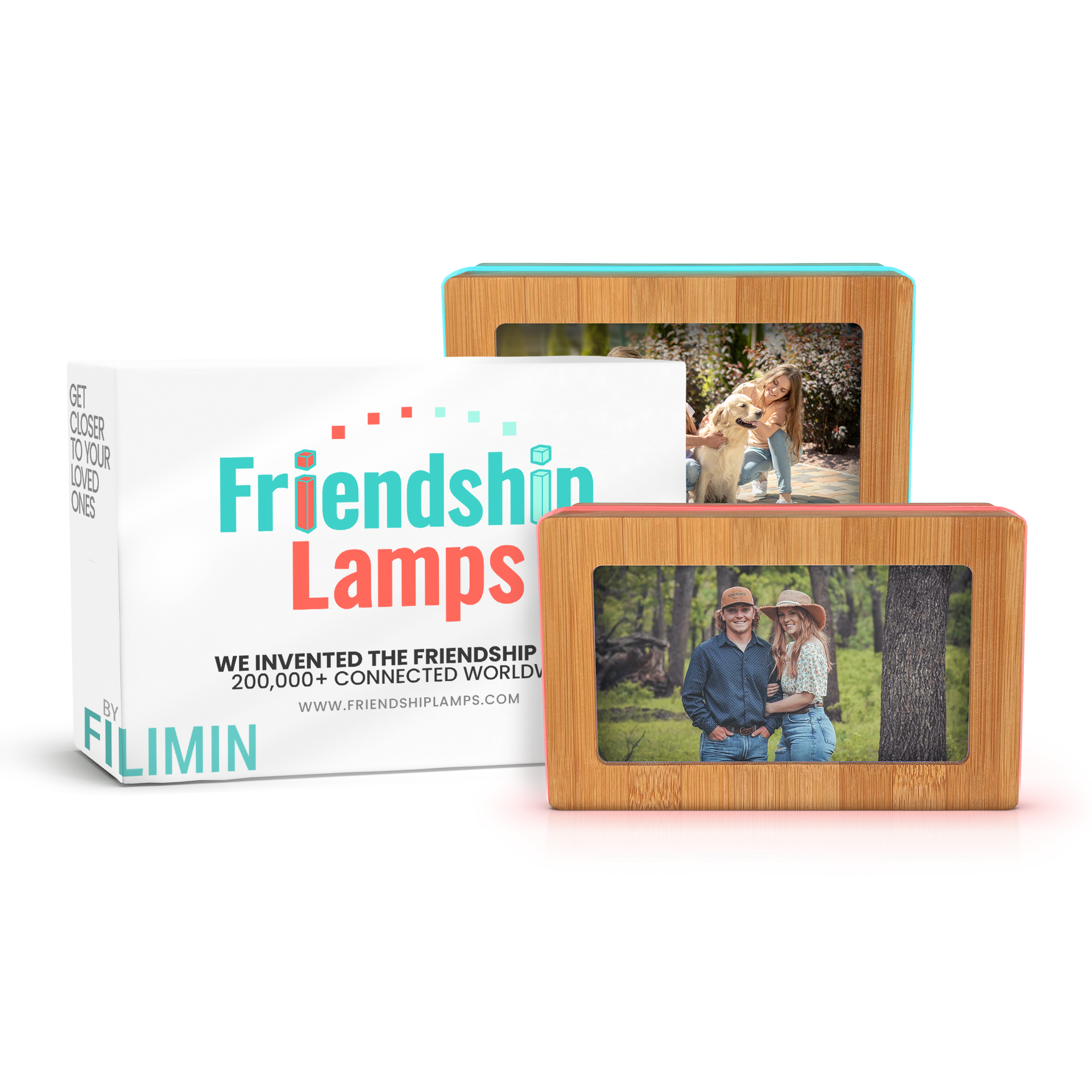 Memory Digital Friendship Frame – Smart Wi-Fi Photo Frame Lamp for Long Distance Connection