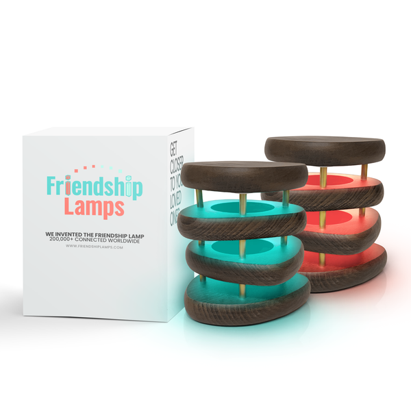 Mid-Century Design Friendship Lamp – Retro Wi-Fi Touch Lamp | Stay Connected Through Time & Distance