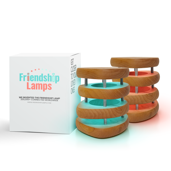 Mid-Century Design Friendship Lamp – Retro Wi-Fi Touch Lamp | Stay Connected Through Time & Distance