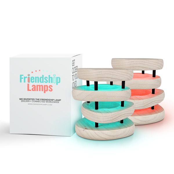 Mid-Century Design Friendship Lamp – Retro Wi-Fi Touch Lamp | Stay Connected Through Time & Distance