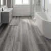 2 Pieces Floor Tile Vinyl Flooring Waterproof Vinyl Plank Flooring-Gray