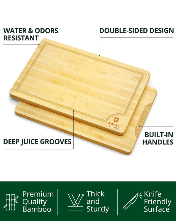 Cutting Board Set of 5, Bamboo