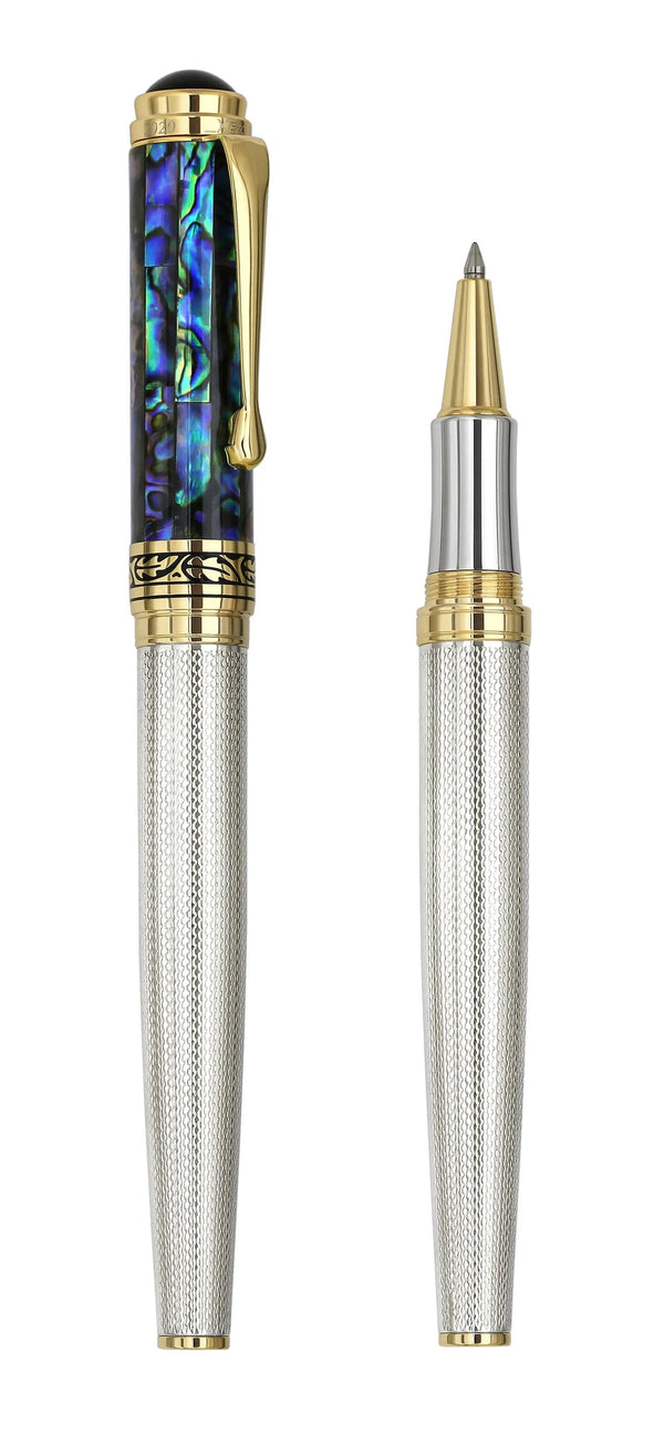 Maestro® 925 Sterling Silver Rollerball Pen - Paua Abalone Cap - Gifts for You 'n Me