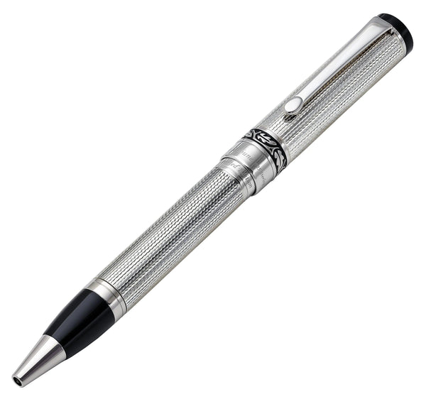 Tribune 925 Sterling Silver Guilloche Engraved Ballpoint Pen - Gifts for You 'n Me