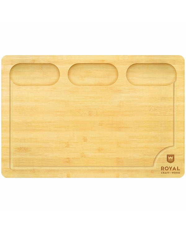 Cutting Board with Compartments, 18” x 12”
