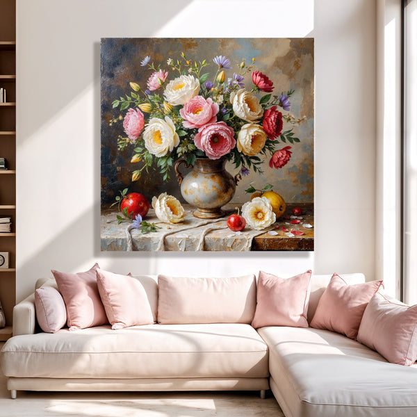 Summer Bloom Vase Wall Art Tailored Canvases