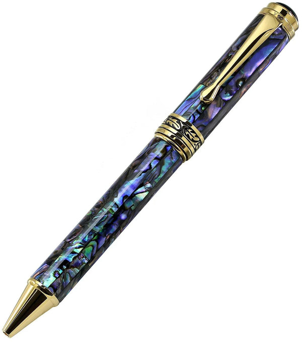 Maestro® Paua Abalone Sea Shell Ballpoint Pen - 18K Gold Plated - Gifts for You 'n Me