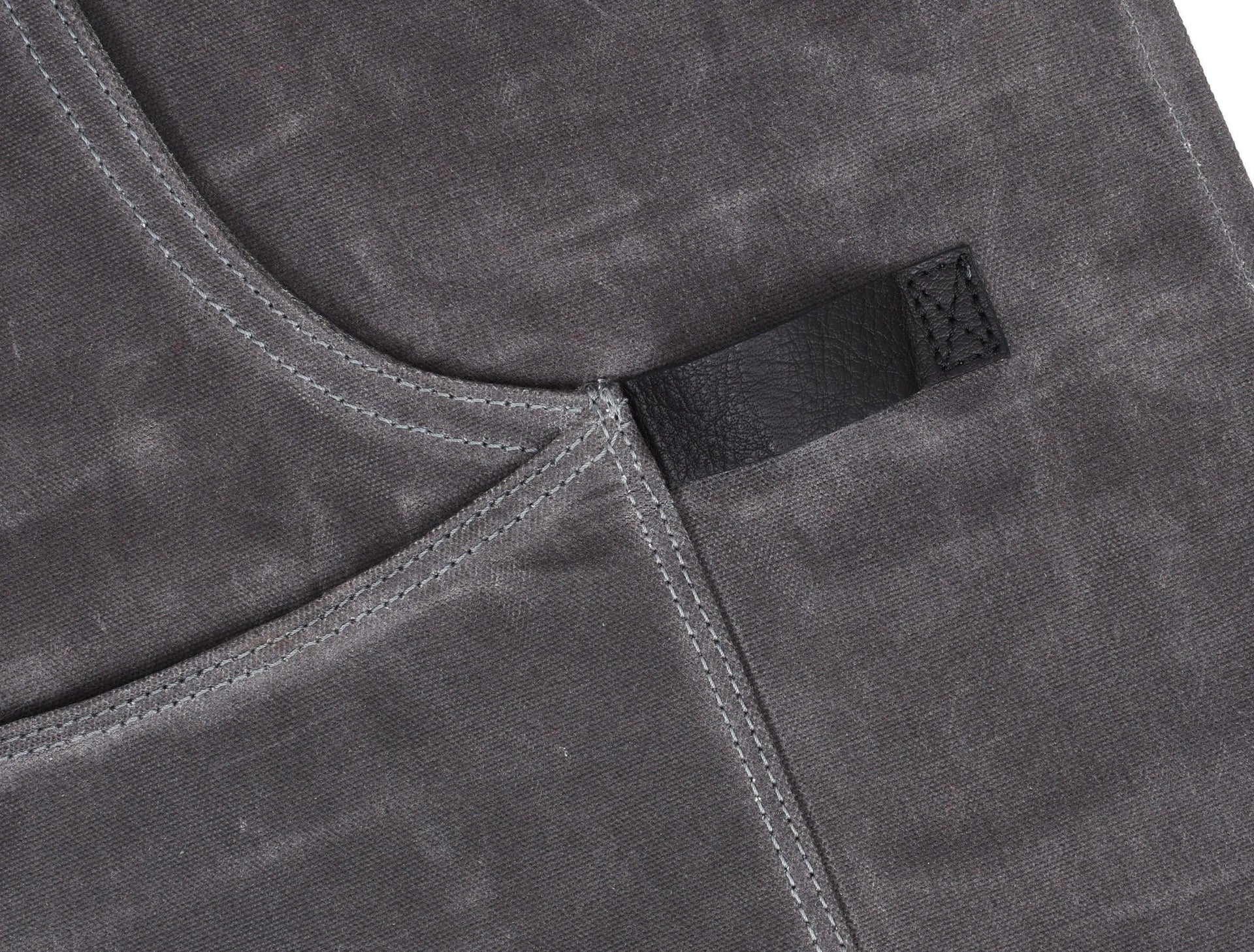 Arucas Leather Canvas Apron - Stress Grey - Gifts for You 'n Me
