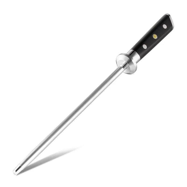 Professional Diamond Knife Sharpener 10 inch German Stainless Steel Black G10 Fiber - Gifts for You 'n Me