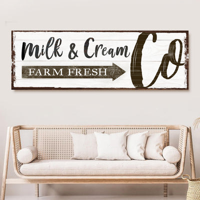 Farm Fresh Milk And Cream Co Sign
