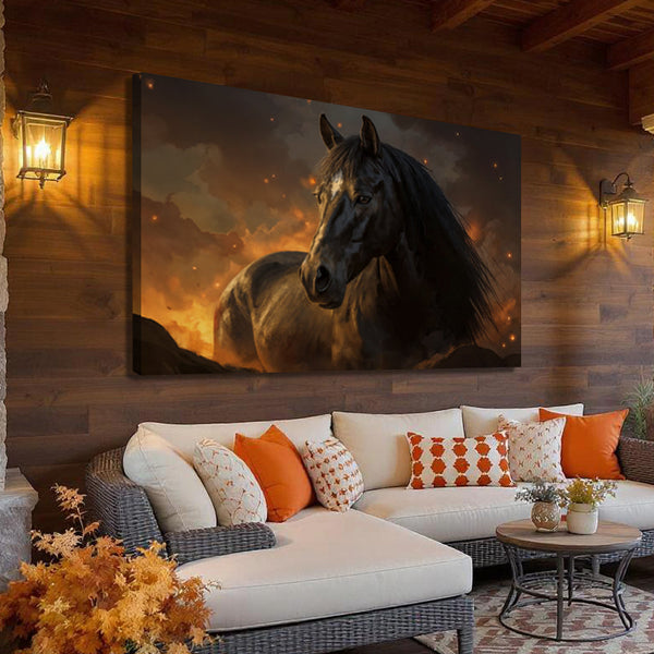 Horse Watercolor Wall Art Tailored Canvases