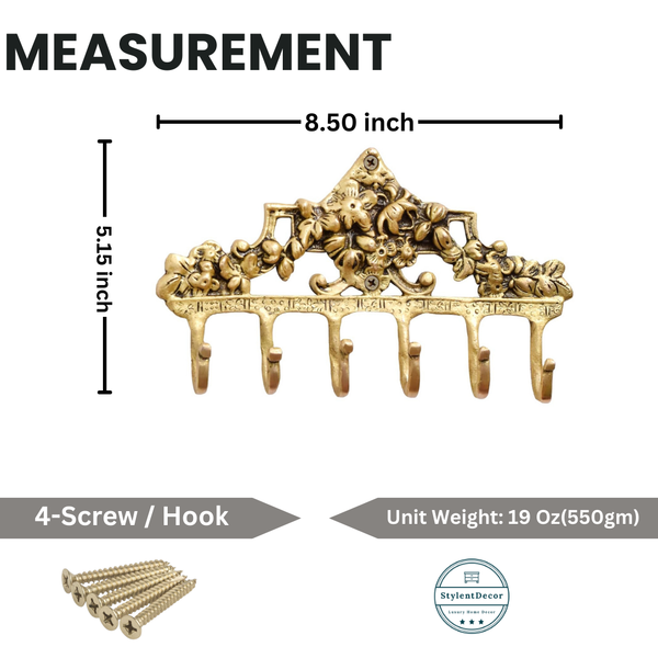 Victorian Hook - Antique Brass