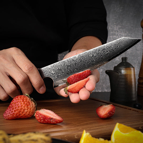 Aerona VG10 Chef Knife with Exotic Red Sandal Wood Handle