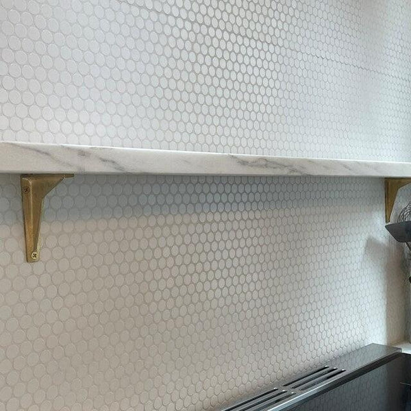 Maison Shelf Bracket - Unlacquered Brass Polished