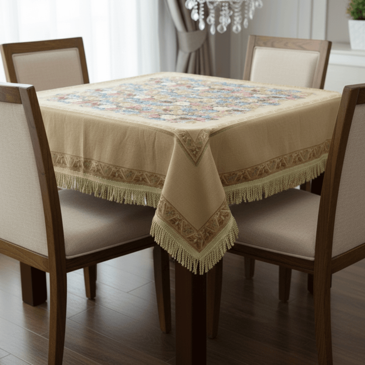 Tache Colorful Country Rustic Floral Morning Awakening Woven Tapestry Tablecloth (3089B)