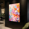 Blooming Rhapsody Abstract Wall Art - 18x12 inch Medium Premium Gallery Wrapped