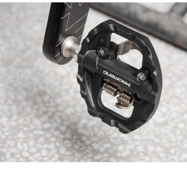 Black nylon DU + bearing Mountain Clipless Bike Bicycle Cycling Pedals Cleats Pedal Bicycle Bike Pedals Road Bicycle Pedals Cleats Set Clipless Pedals Compatible With Mountain BIkes