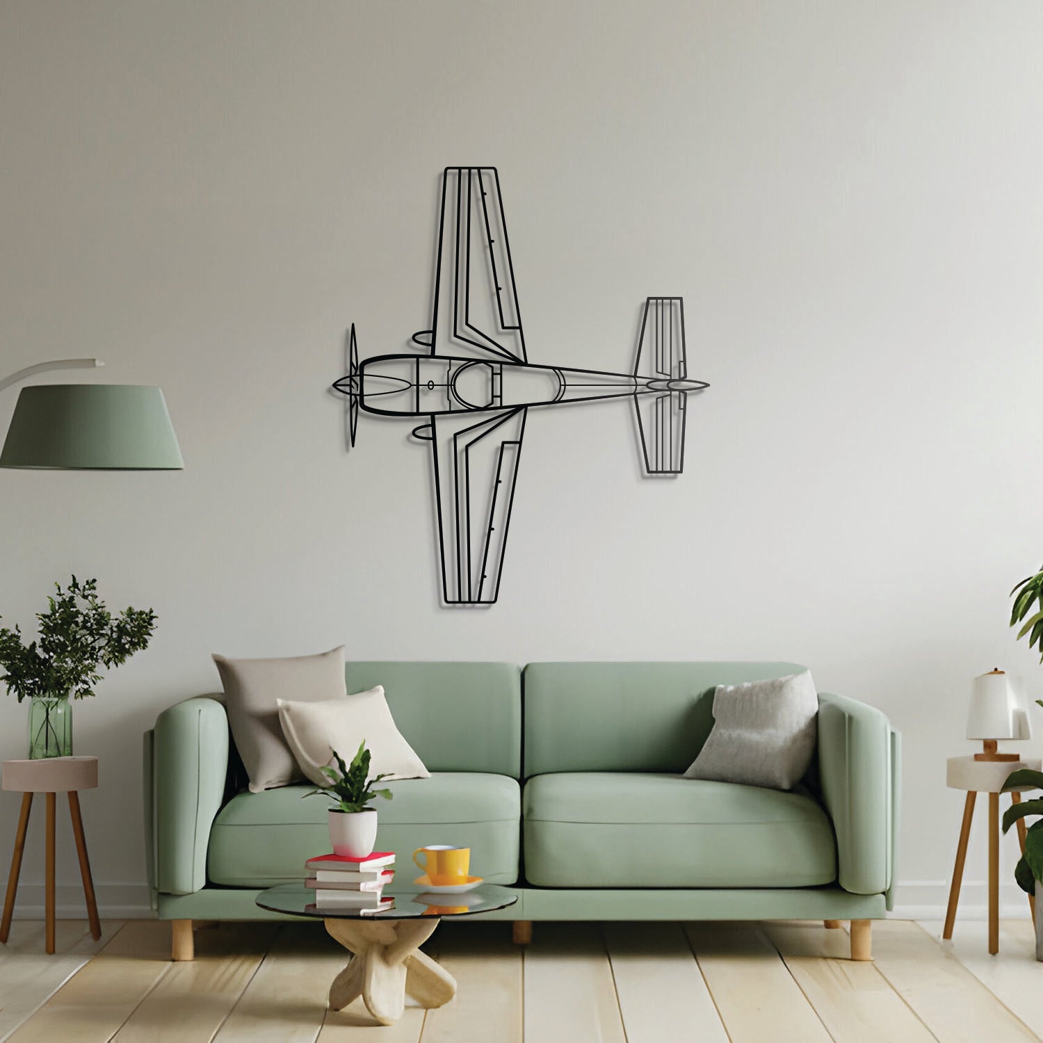 300L Top Metal Aircraft Wall Art - NCP0358