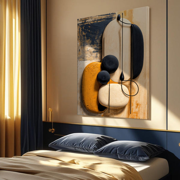 Orange Abstract Harmony Wall Art Tailored Canvases