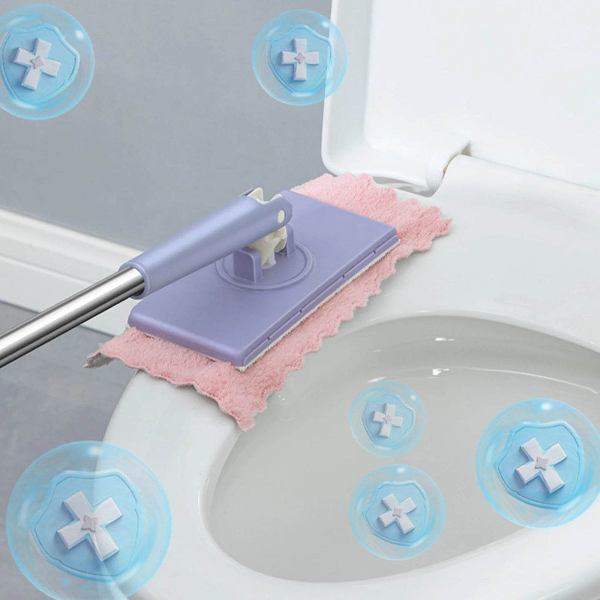 Quick Clean: Mini Mop with Swappable Cloths