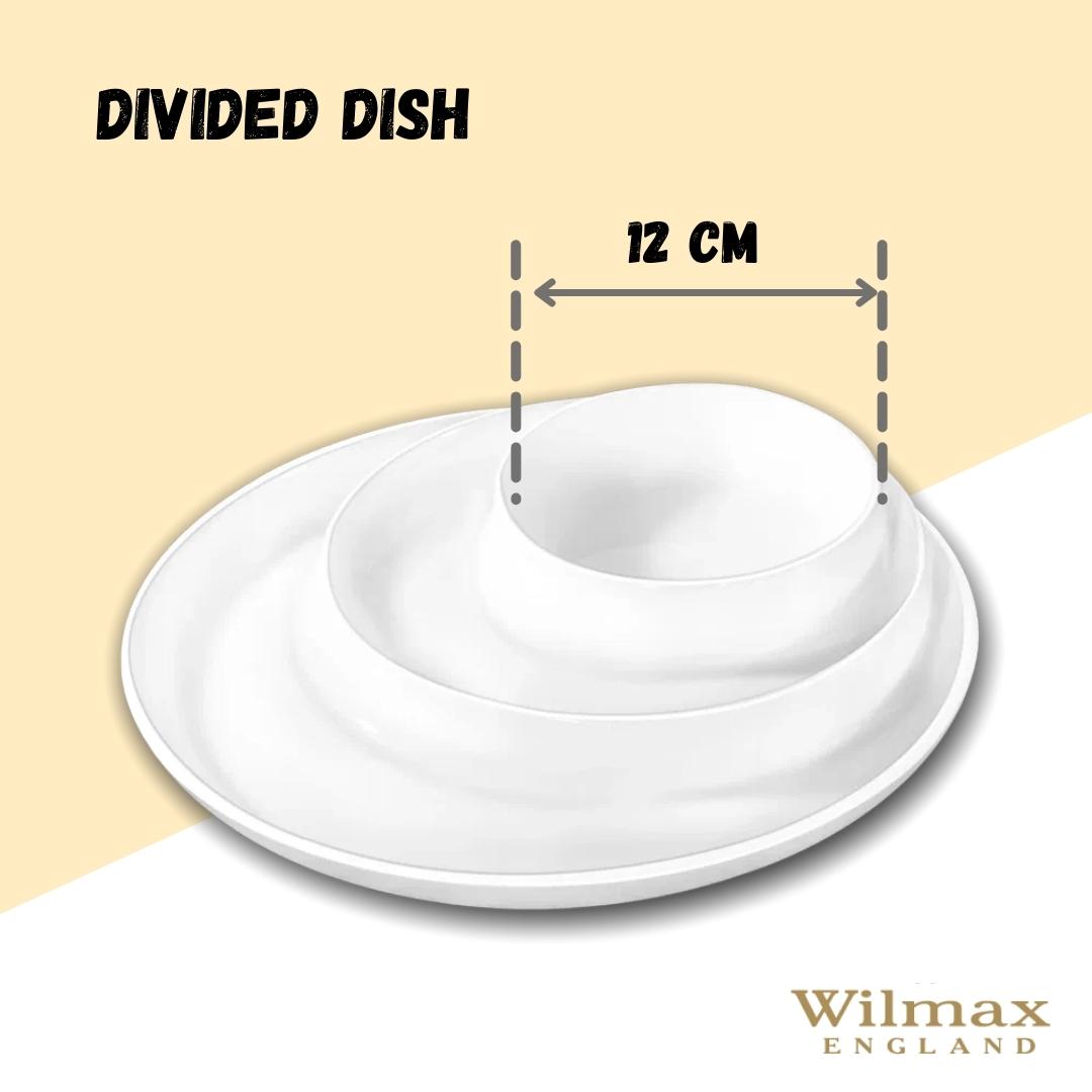 White Divided Dish 10