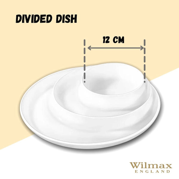 White Divided Dish 10