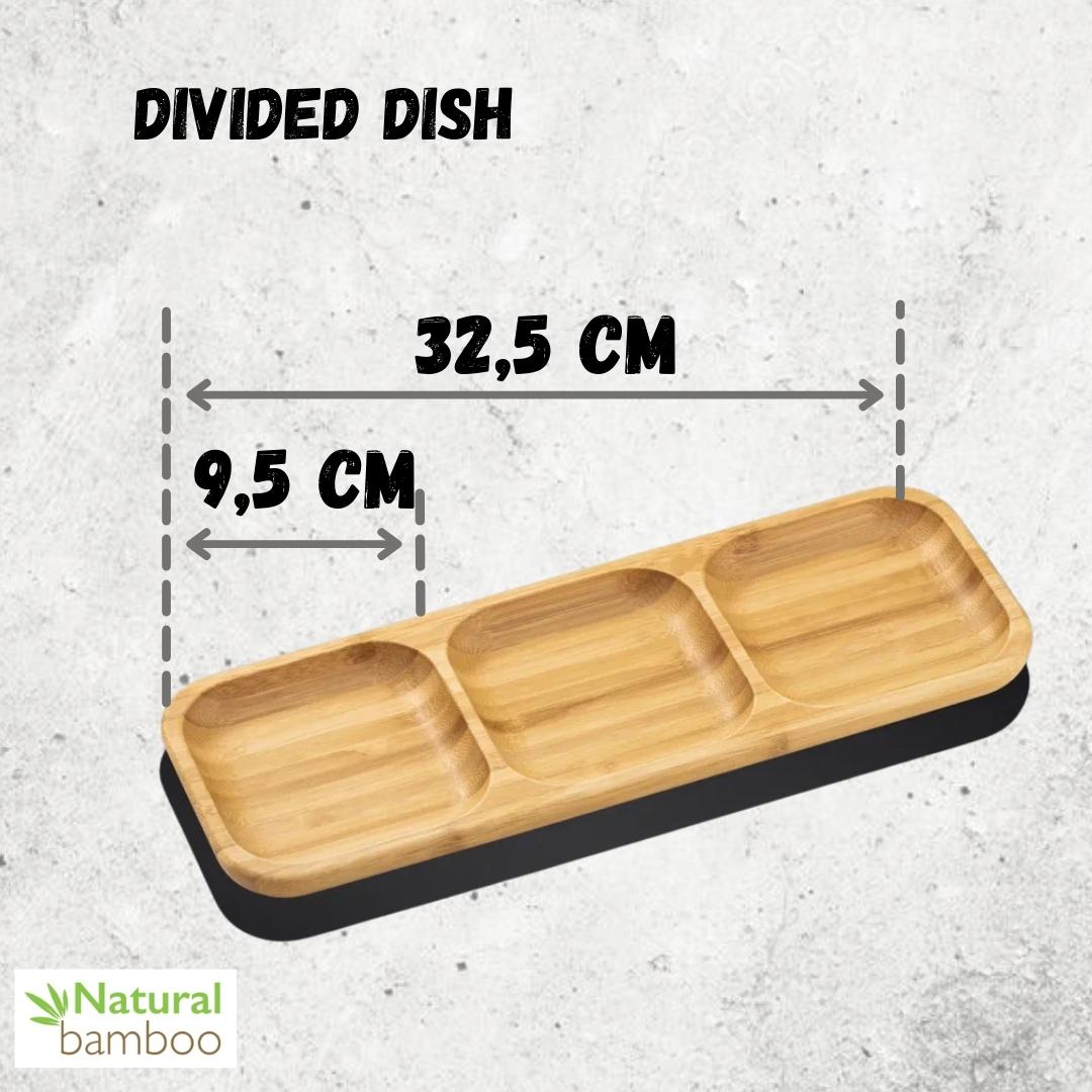 Bamboo Divided Dish 13