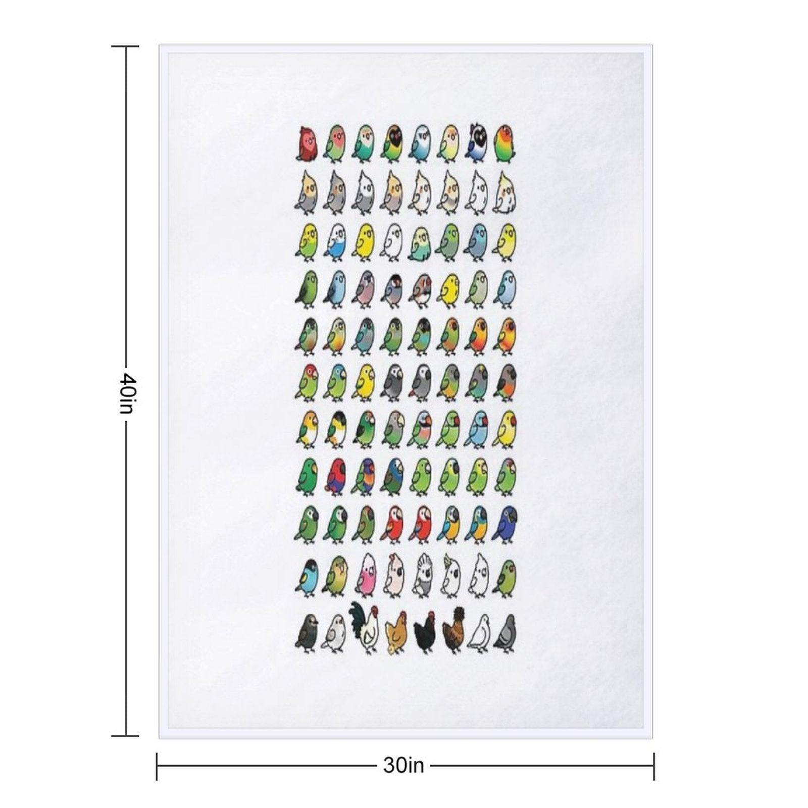 Everybirdy Collection Throw Blanket