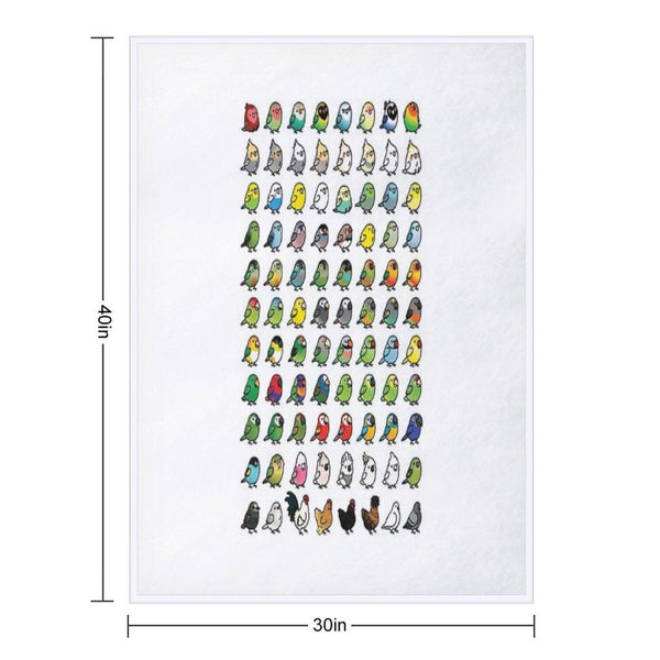 Everybirdy Collection Throw Blanket