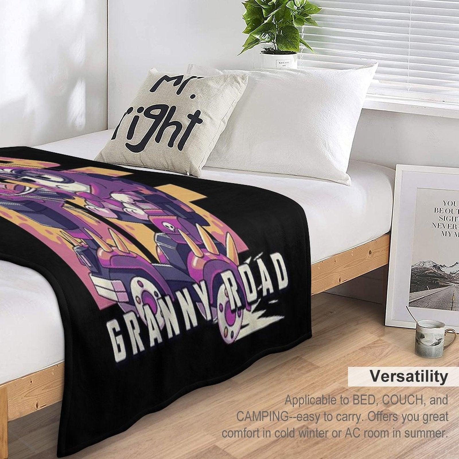 Mad Muf Granny Road  Muffin Heeler, Aussie Dog, Bingo, Bandit, Chilli Throw Blanket