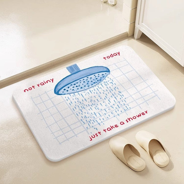 Quick-drying Cartoon Silica Mud Floor Mat