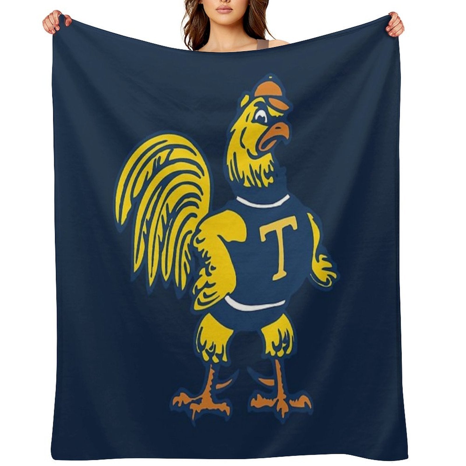 Trinity College (CT) Trinity Bantams Sustainable Throw Blanket