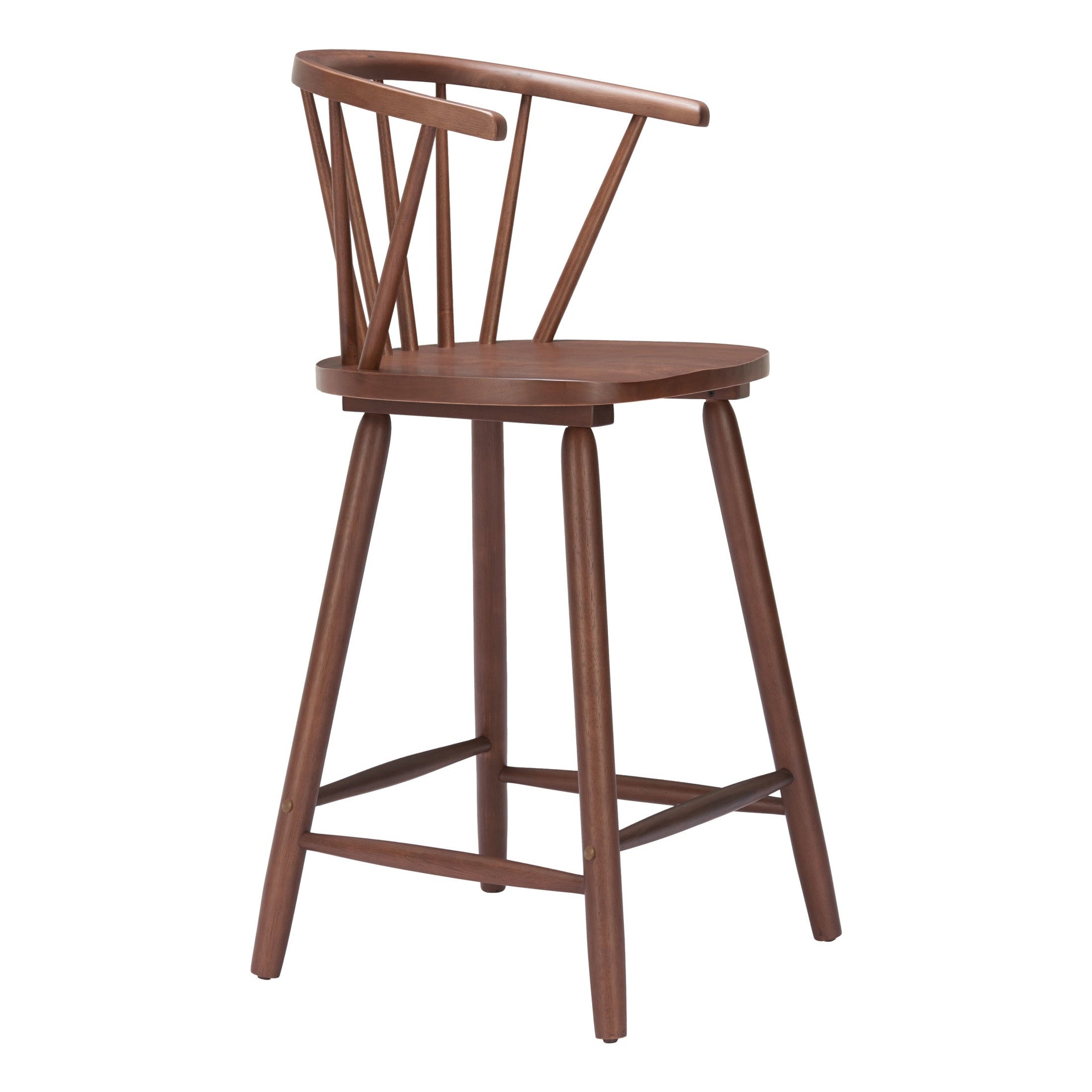 Stenger Counter Stool (Set of 2) Walnut