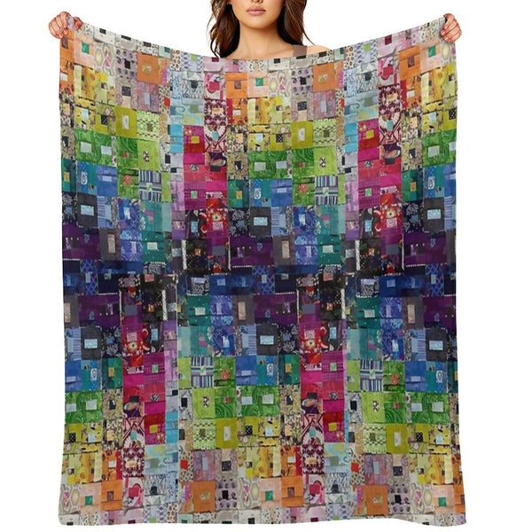 Patchwork Easy Care Throw Blanket