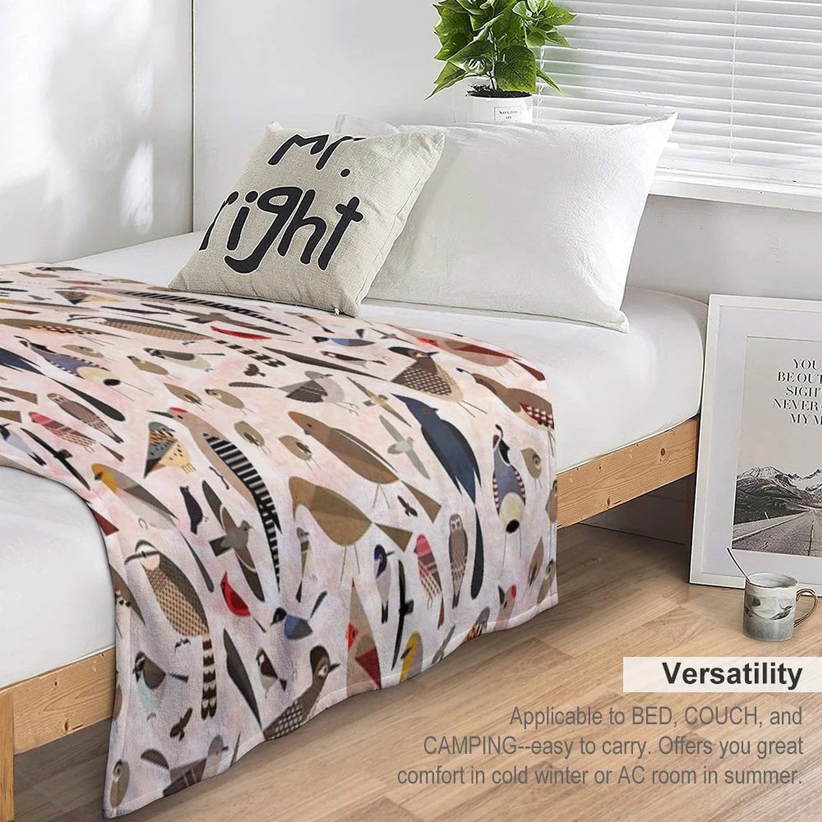 Sonoran Birds Throw Blanket