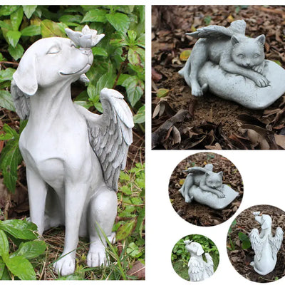 Angel Animal Memorial Statue