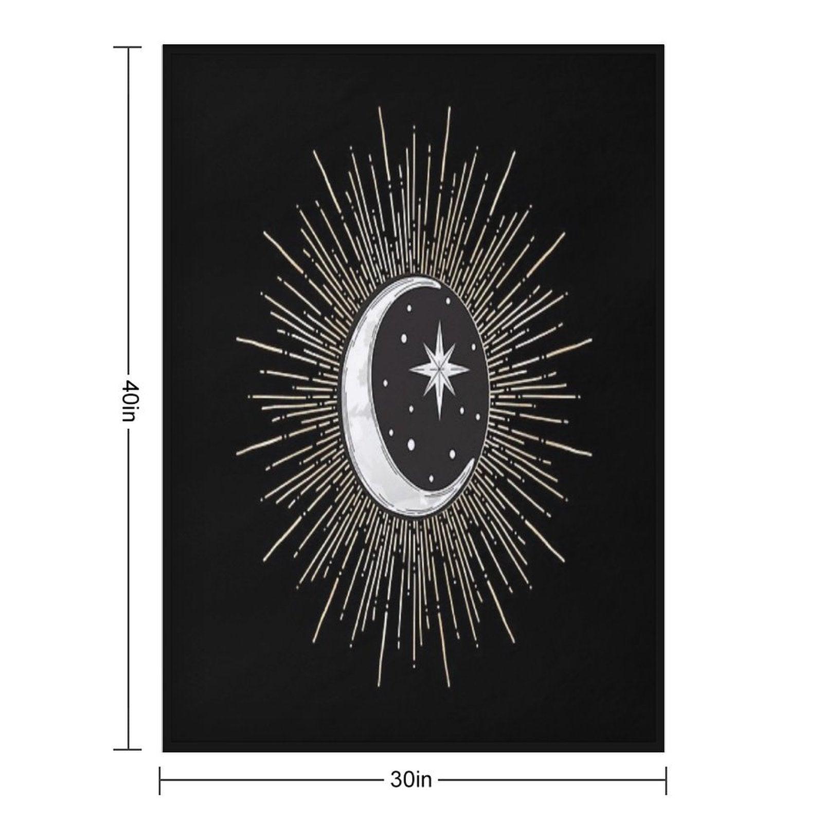 Darklina Moon Throw Blanket