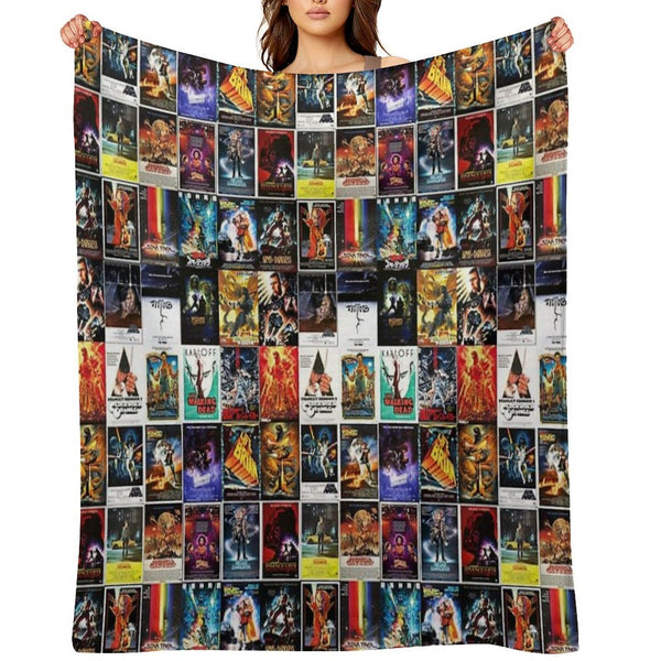 25 Iconic Movies, Movie Poster Collage , Man Cave Poster, Movie Lover Gift Compact Throw Blanket