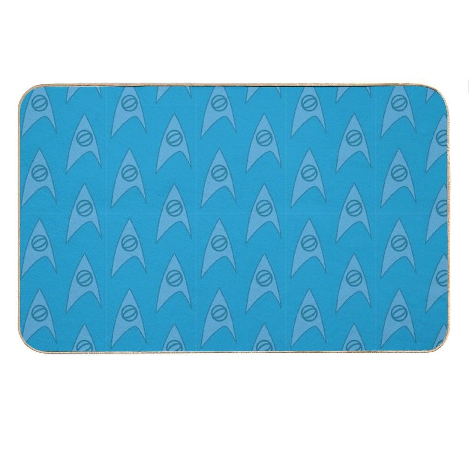 Science Blue Bath Mat
