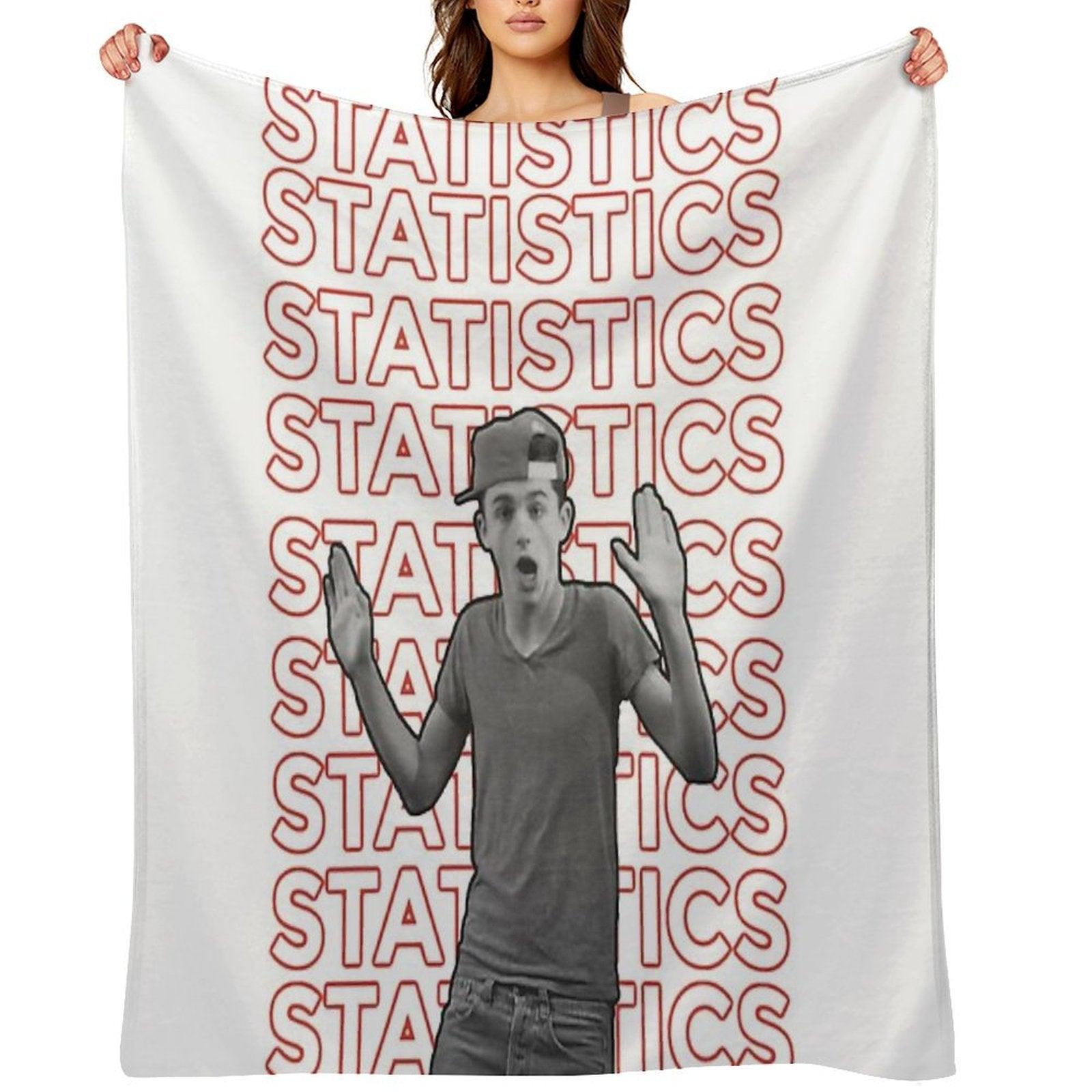 Timothée Chalamet Statistics Throw Blanket