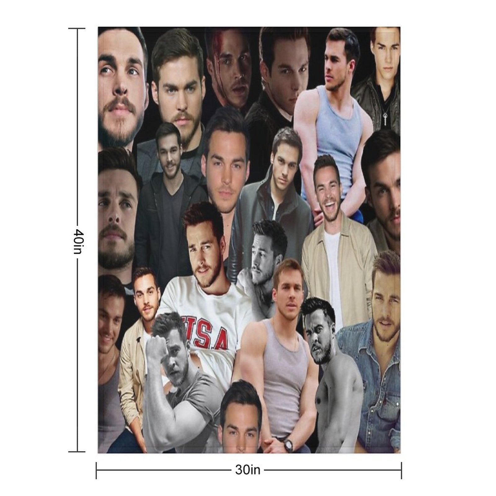 Kai Parker Photo Collage All-season Throw Blanket