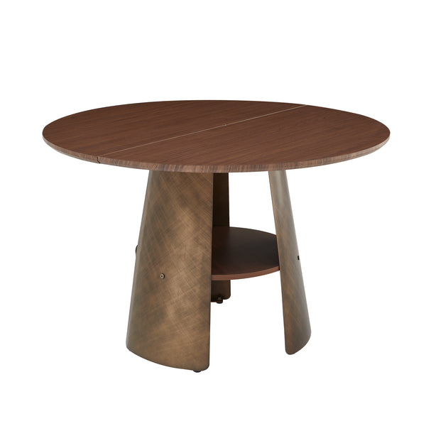 47.25 Inch  Retro Style Round Dining Table