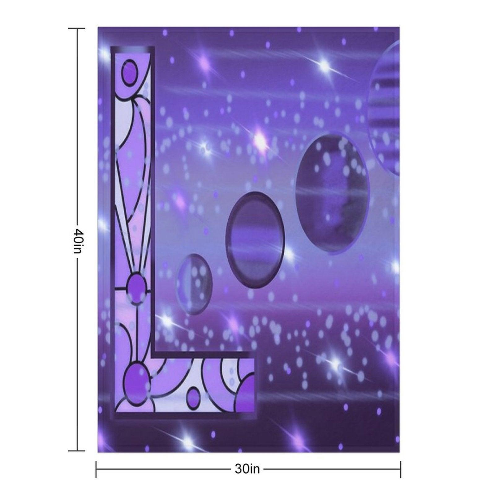 L Blank Throw Blanket